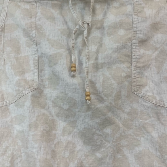 Columbia Linen/Cotton Blend Drawstring Skirt Medium - Picture 5 of 7
